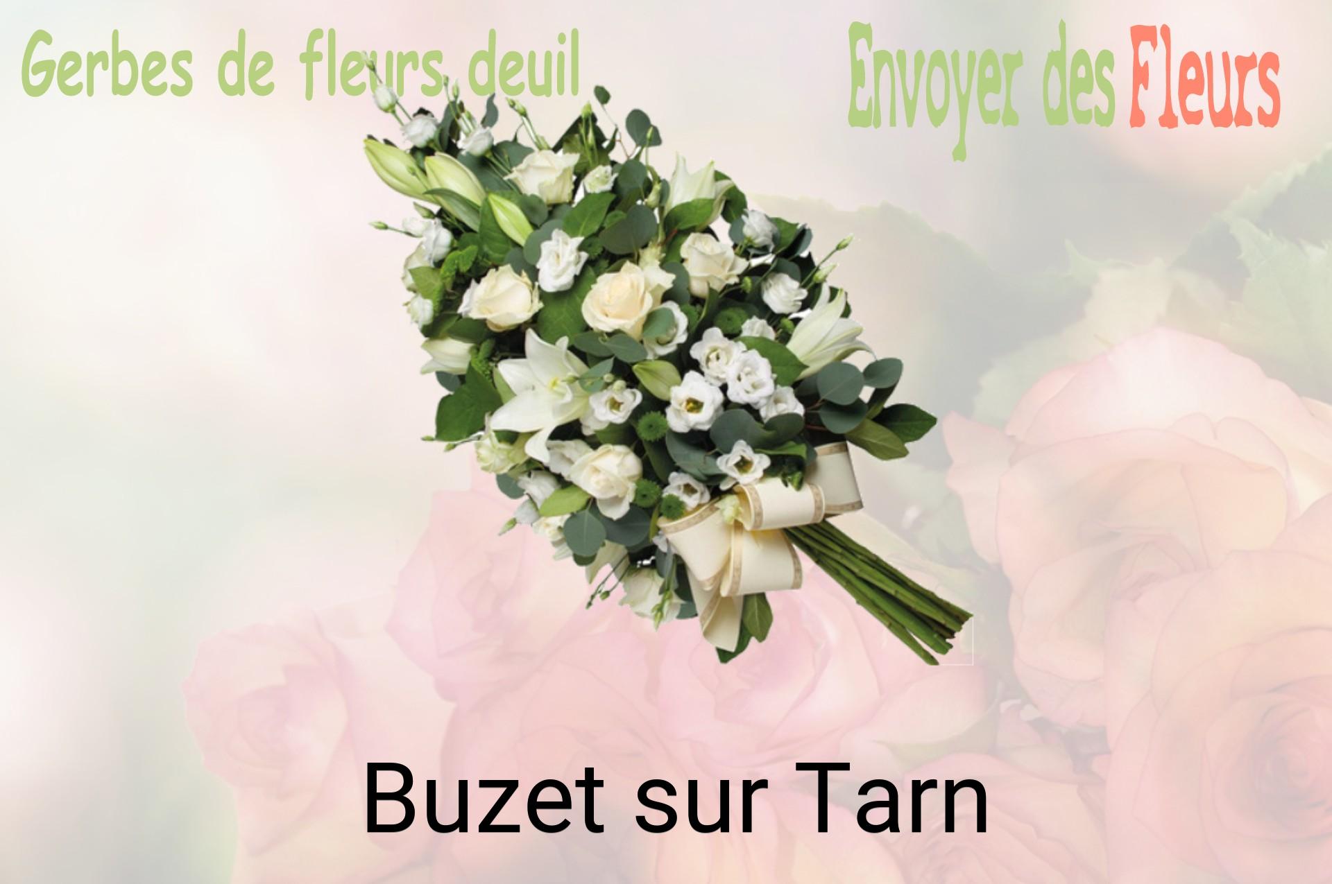 Gerbe de fleurs de deuil livrée à Buzet-sur-Tarn